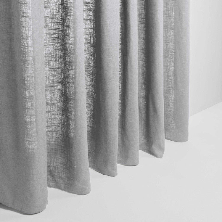 Bellavista Semi Sheer Curtain Single Panel, Pale Grey, Width 200 x Drop 280cm