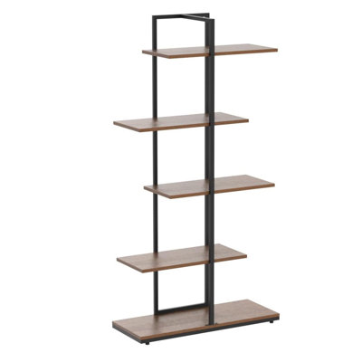Geri 144.5cm H x 74cm W Metal Standard Bookcase