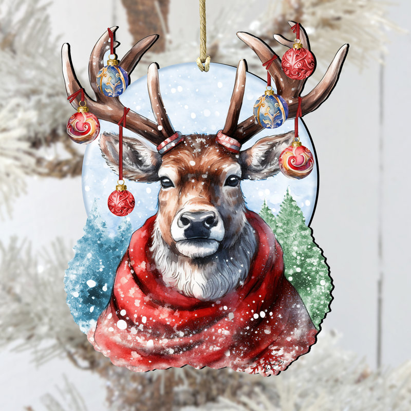 Ornement en bois Christmas Mood de G. Debrekht