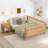 Wood Platform Bed with Rails-111912648-111912650