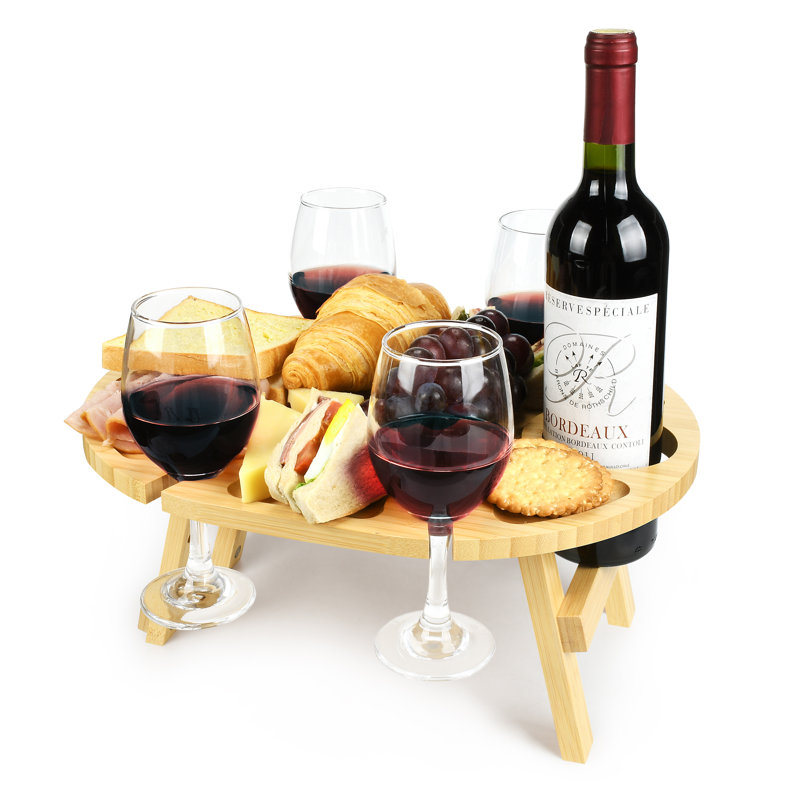 Table de pique-nique d'extérieur ovale L 15,55 po x l 12,4 po Arely