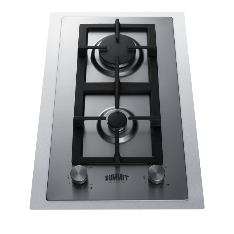 Summit Appliance Stainless Steel Gas 2 Burner Cooktop
