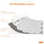 Honey Hexa Glossy 3D Tile Stickers 30 x 15cm-501285268