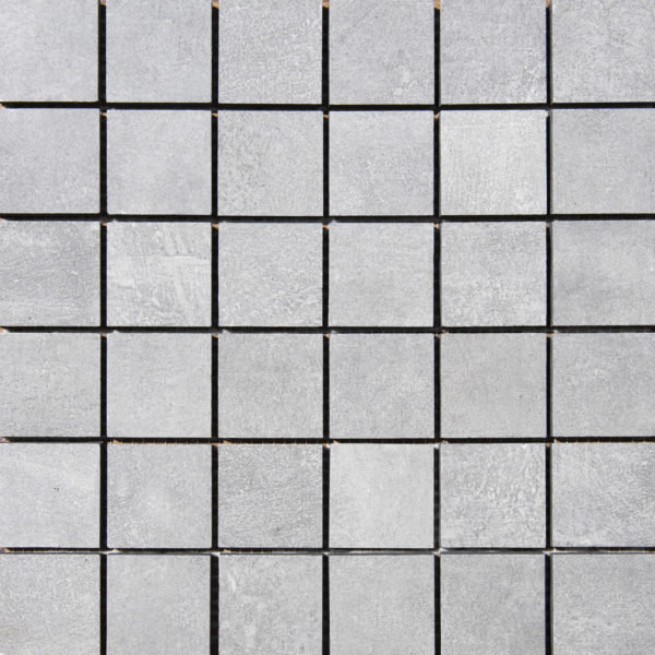 Carreau de mosaïque gris en porcelaine 2 x 2, Gris