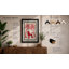 Red Poodle Under Palms Retro - Print-699447588-699447595