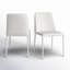 NORA PU DINING CHAIR WHITE-SET OF TWO-1807642531