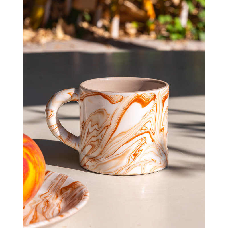 Grande tasse en marbre marbré, Terra