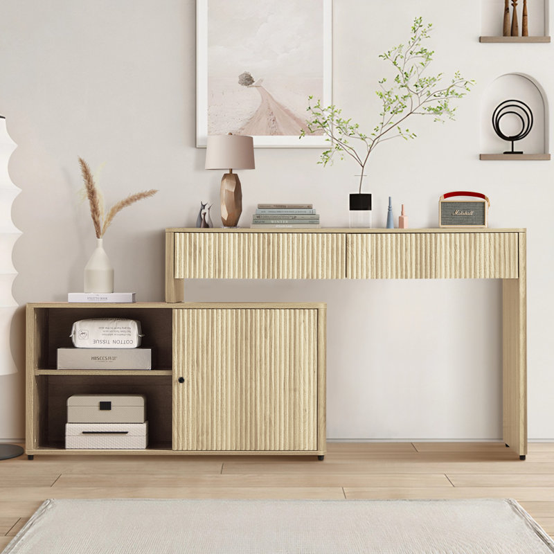Larose L-Shaped Executive Desk - Modern Office Furniture