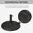 Claughaun Outsunny 22" 42 lbs Round Resin Umbrella Base Stand Market Parasol Holder with Beautiful Decorative Pattern & Easy Setup, for Φ1.5", Φ1.89" Pole, for Lawn, Deck, Backyard, Garden, Bronze