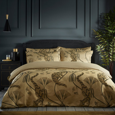 Moondusk Gold Reversible Duvet Cover Set