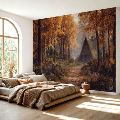 Papier peint adhésif auto-adhésif moderne pour la chambre à coucher L 69 po x l 96 po Peel and Stick