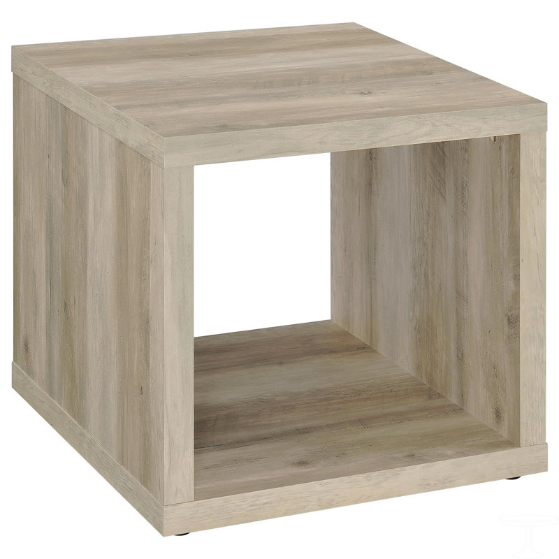 Table de bout carrée en bois d'ingénierie