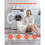 Rideau de douche sans crochet avec doublure Snap-in 74 x 71 po pour douche de salle de bain