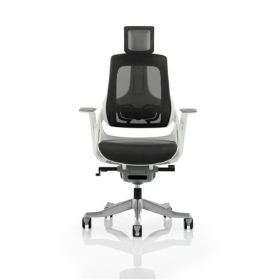 Symple Stuff Twill Executive Chair with Headrest