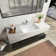 Sinber 14.72'' White Ceramic Rectangular Undermount Bathroom Sink with Overflow