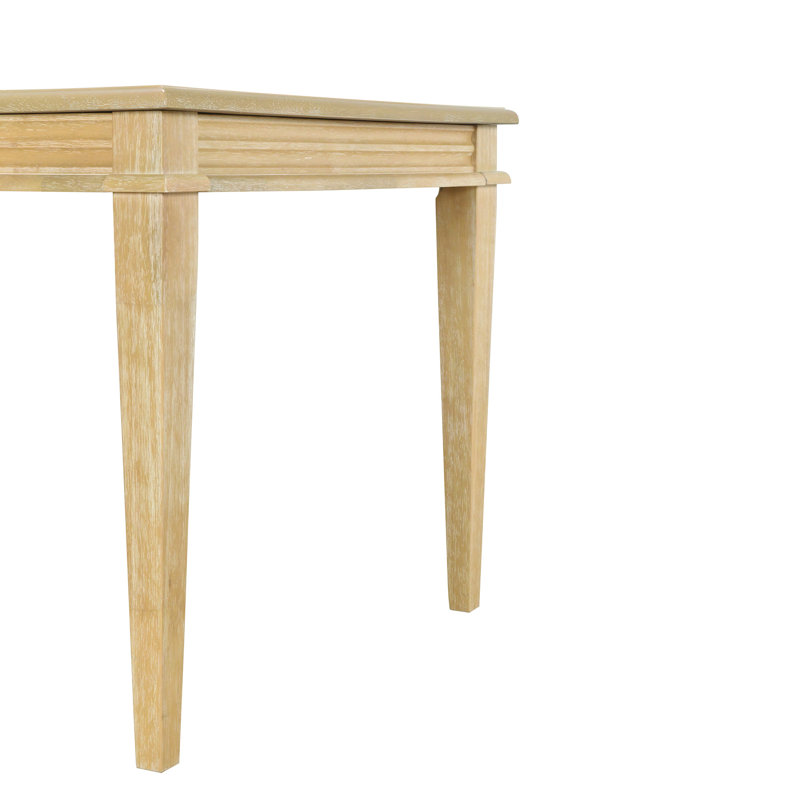 Natural Reclaimed Wood Farmhouse Dining Table with Tapered Legs