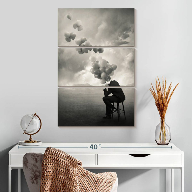 Alcaraz Think Abstract, H 32 po x l 20 po