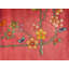 Tapis rose antique en laine Art déco