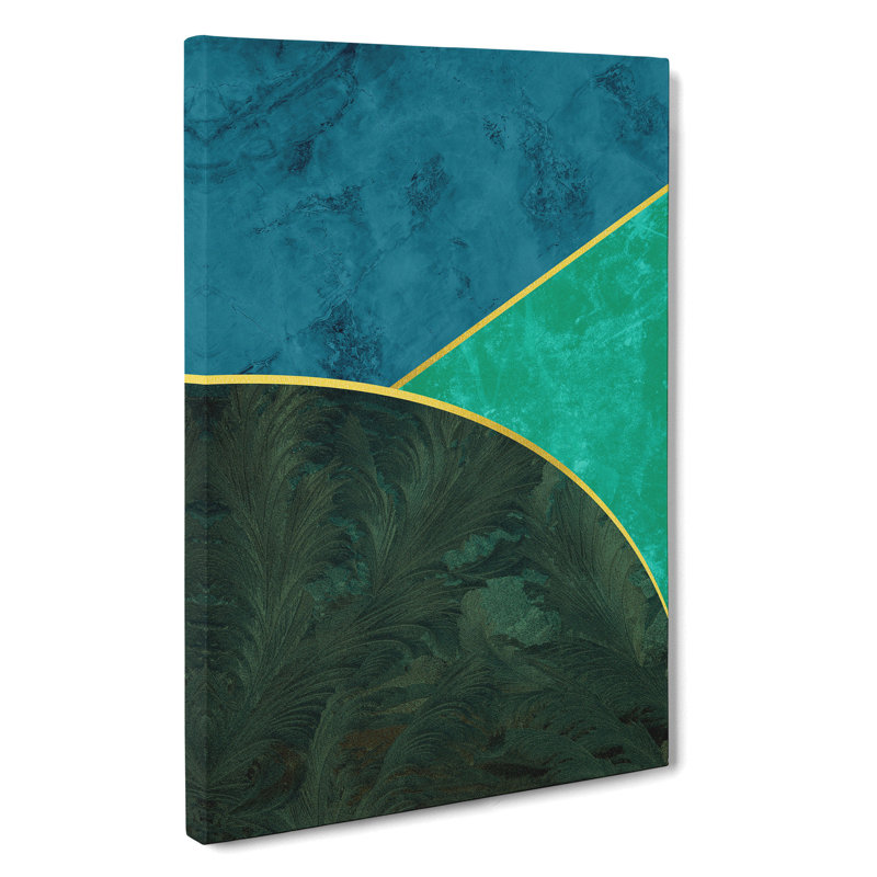 Mopdern Shapes No.2 - Wrapped Canvas, 60cm H x 40cm W x 3cm D