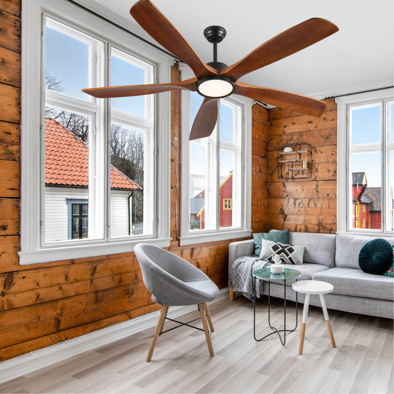 72 Inch Wood Ceiling Fan With Light