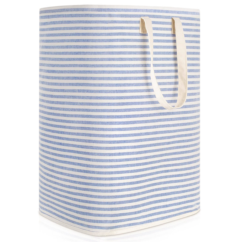 Laundry Basket with Handles, Dark Blue