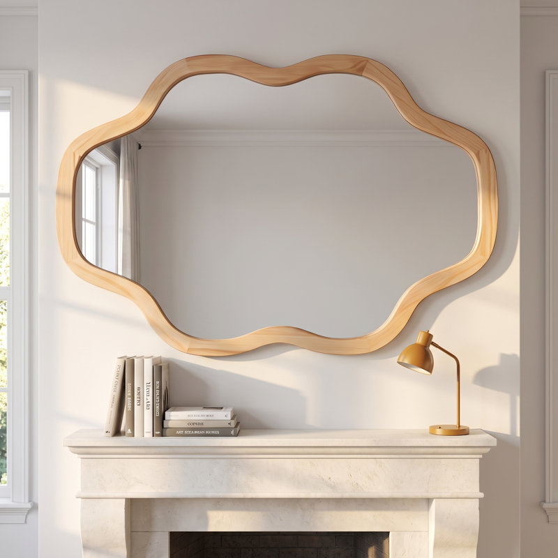 Miroir mural 20 po x 30 po, 20 po x 30 po, Bois naturel