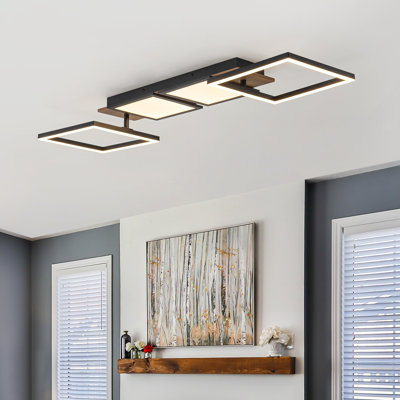 Dimmable Modern Geometric Led Flush Mount