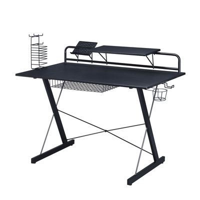 Bureau d'ordinateur avec tablette en carbone