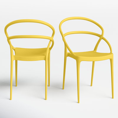Farrah Stacking Patio Dining Armchair