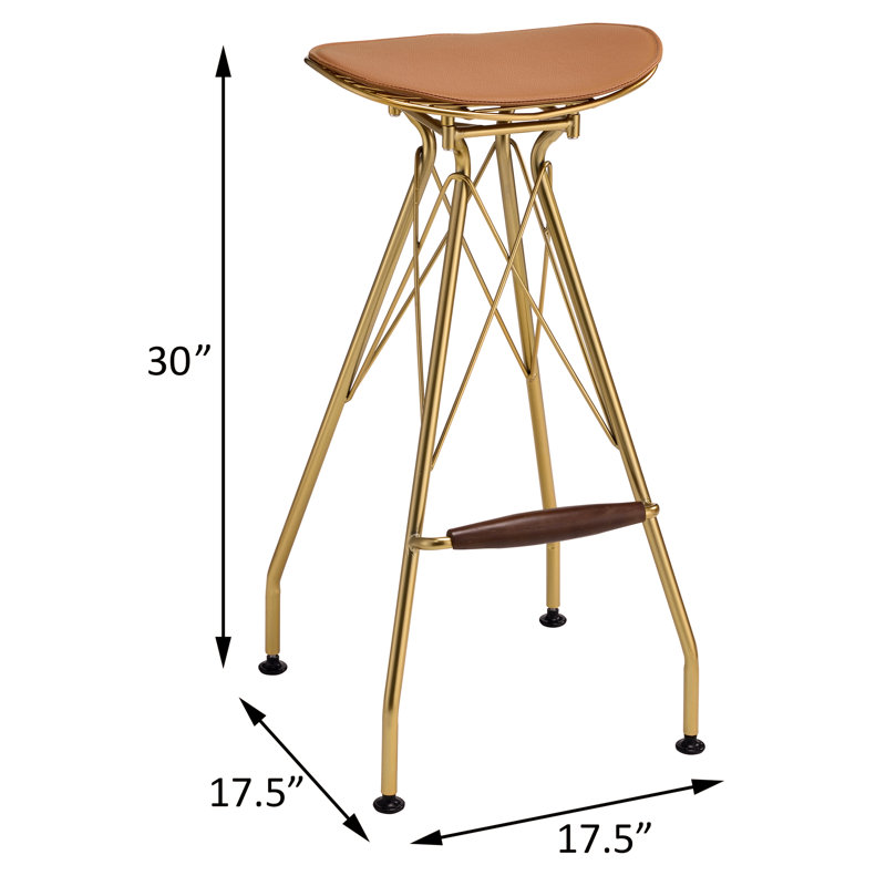 Tabourets de bar sans dossier Whiskey and Gold (ensemble de 2)