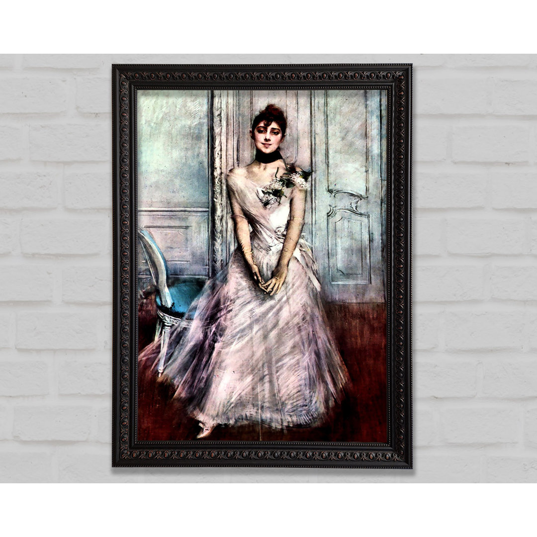 Silbernes Pastellbild von Giovanni Boldini - Einzelner Bilderrahmen Kunstdrucke