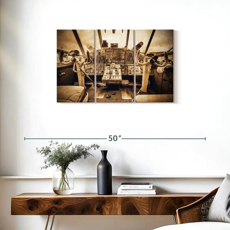 Mehar Grunge Aviation, 20" H x 33" W