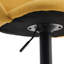 Nesly Swivel Upholstered Adjustable Height Counter Stool with Metal Frame-229844275