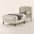 Jolande Contemporary Twin Upholstered Bed With Curved Headboard-927115463-926579746