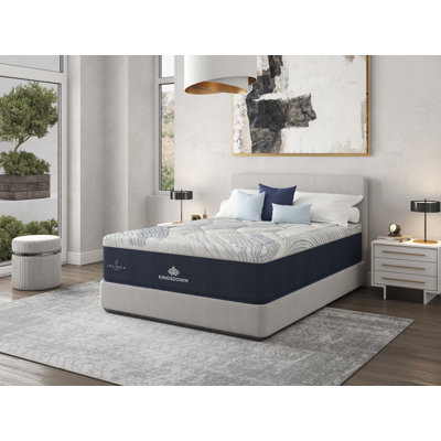Kingsdown Insignia Cool Duet Medium Firm 15" Scroll Quilt Top Queen Hybrid Mattress