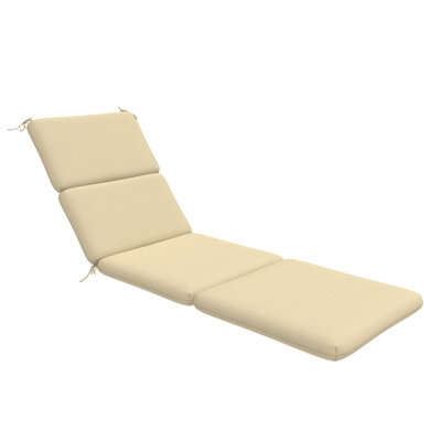 74" x 22.5" Outdoor Sunbrella Chaise Lounge Cushion (Set of 1), 3″ High-Density Foam Replacement Cushion