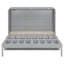 Grand lit escamotable avec grands tiroirs et port USB, brossé-284561136