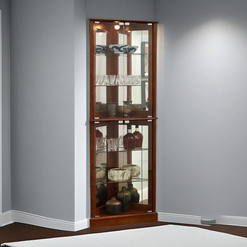 Armoire d'angle Curio, Noyer