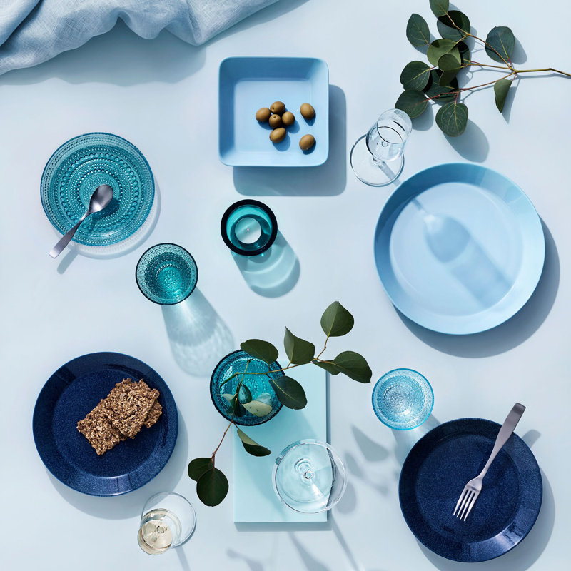 Valkea 2.25" Glass Tealight, Seablue