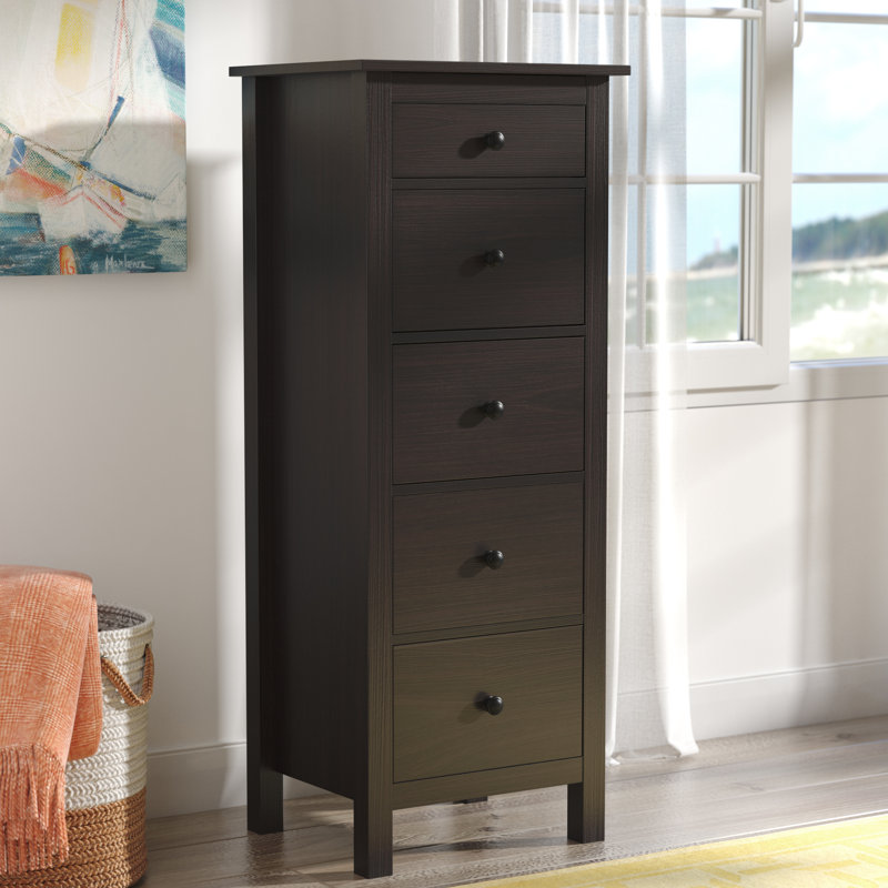 47cm W 5 - Drawer Chest of Drawers, Espresso