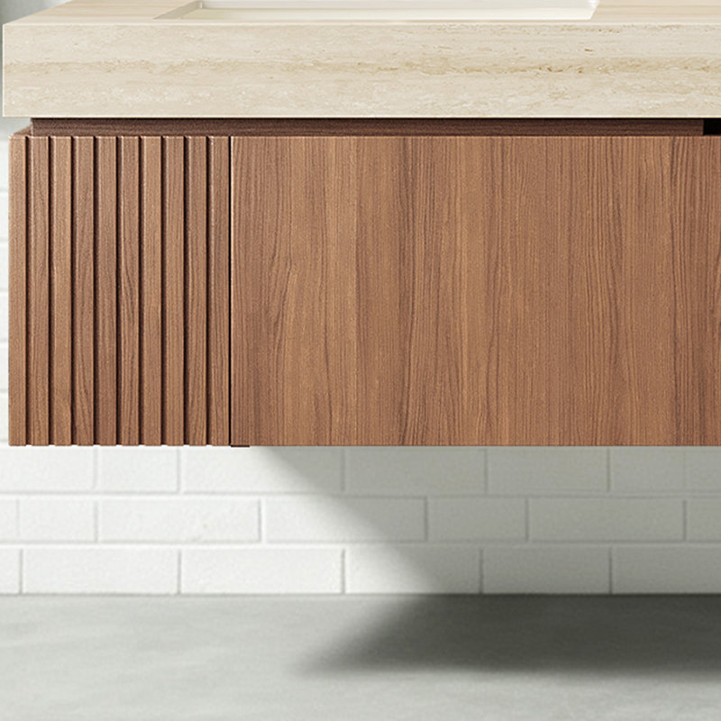 Meuble-lavabo mural de luxe de style moderne Mid-Century