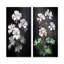 Ensemble de salon noir et blanc avec géraniums Minimal Expression - Geraniums-102575579-102575582