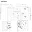 Meuble-lavabo simple 30 po avec plateau Aiylah