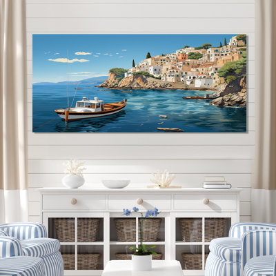 Capri, Italie, bleu, village méditerranéen III - paysage, Italie, décoration murale
