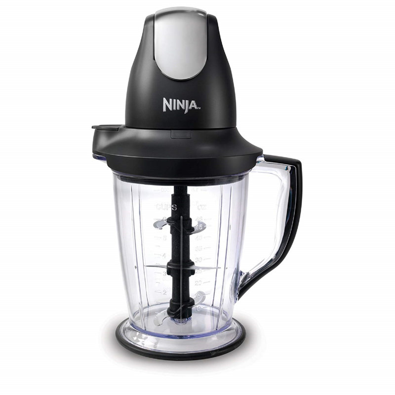 Ninja Blender/Food Processor with 450-Watt Base, 48oz Pitcher, 16oz Chopper Bowl, and 40oz Processor Bowl for Shakes, Smoothies, and Meal Prep,Black