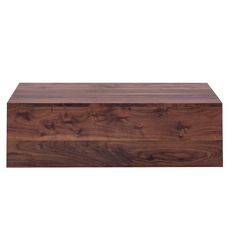 Rectangular Coffee Table, Walnut, 12.12" H x 39.42" L x 23.72" W