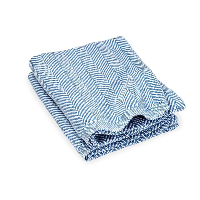 Penobscot Cotton Baby Blanket, Blue