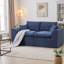 Canapé modulaire modulaire à 2 places avec housses de coussin amovibles, canapé en velours côtelé doux sans assemblage, mobilier de salon moderne-1099769608