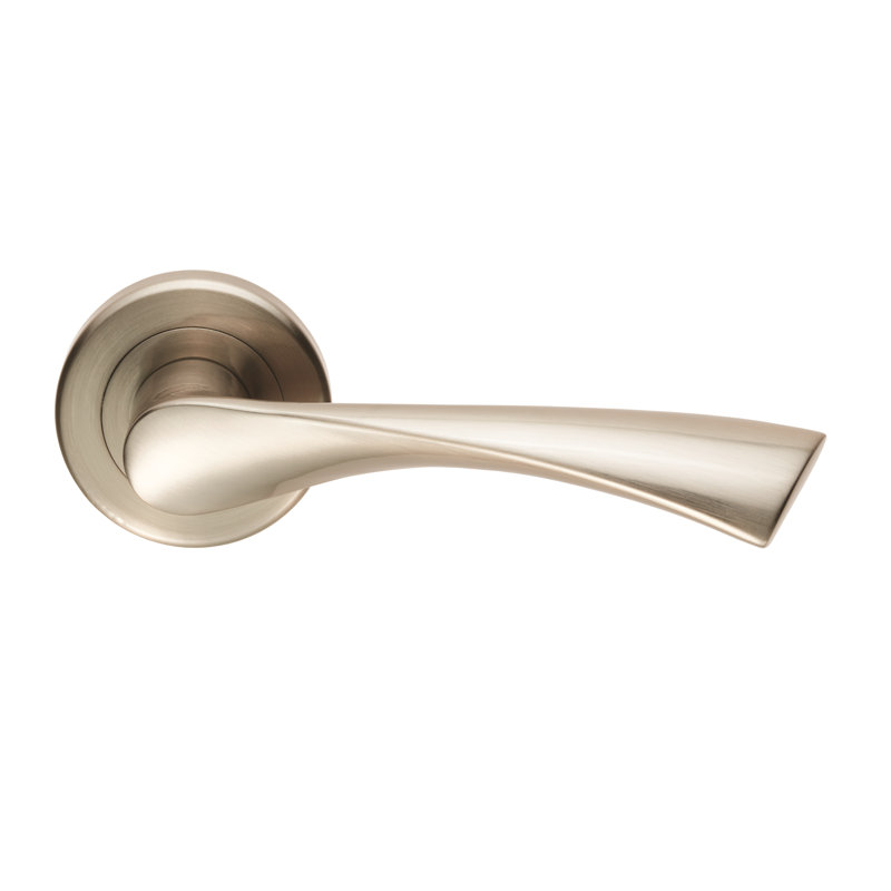 Venti Latch Door Handle, Satin Nickel