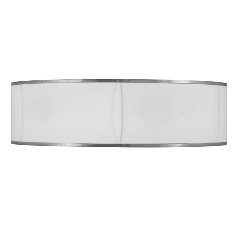 Flush Mount, 10" H x 36" W x 36" D, Extreme Chrome